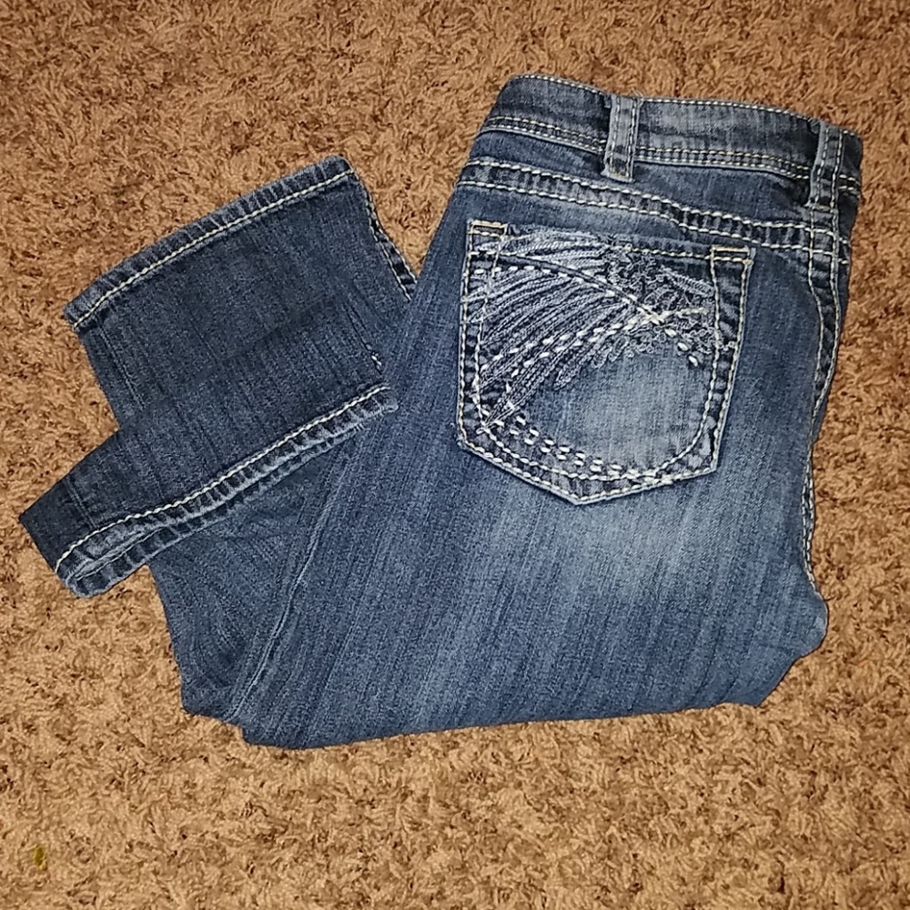 Silver Capris. Good used condition.